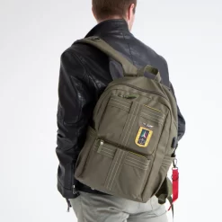 zaino uomo verde della linea frecce