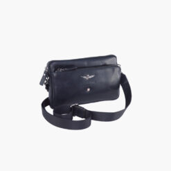 pochette uomo in pelle con tracolla linea vintage