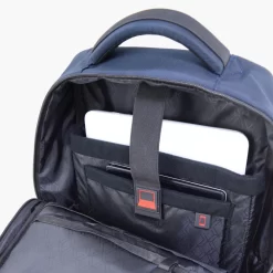 Interno dello zaino uomo blu porta PC linea lightning