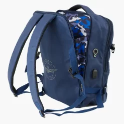 retro zaino porta pc blu linea new city