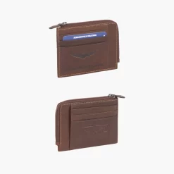 Portafoglio piatto in pelle linea New Eagle