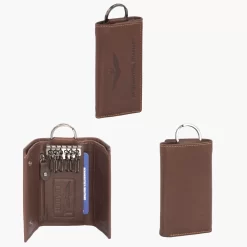 Portachiavi verticale in pelle linea New Eagle